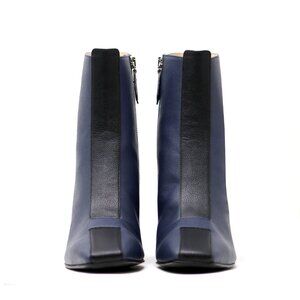 Sylven New York Jayne Apple Leather Boot - Navy and Black (US 6)